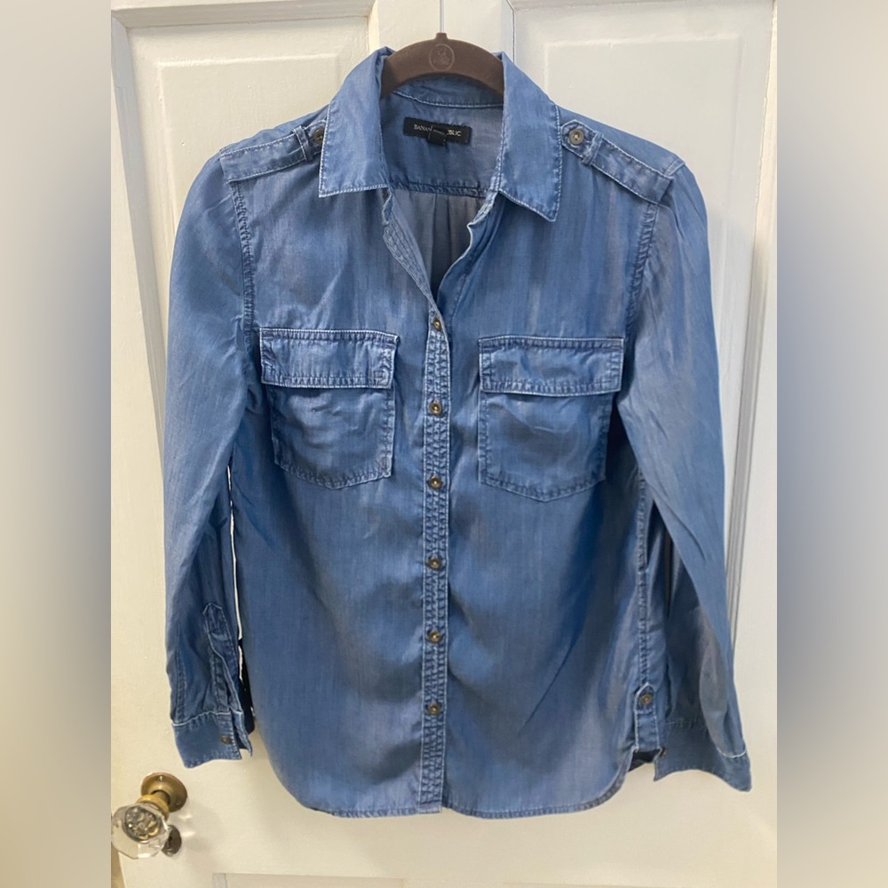 Banana Republic Light Blue Denim Shirt